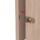 PUSH BUTTON CATCH LOCK / BRASS